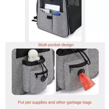 Чемодан-рюкзак для домашних животных, переносная сумка для кошек и собак, летняя дышащая, вместительная, расширяемая сумка для домашних животных