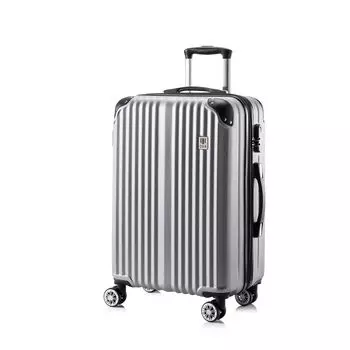 Чемодан с функцией расширения, большой, переносной, на молнии, тканью, 360 градусов, двойной циферблат, бизнес, S 55 37 22 см [DIKA], ручная кладь, сверхлегкий,