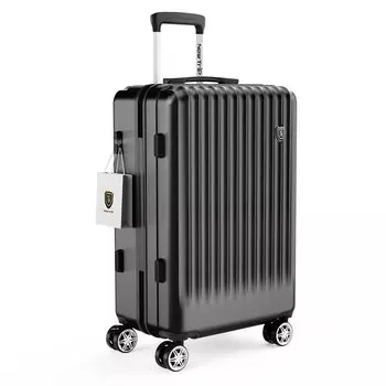 Чемодан с колесиками Carry S, YKK Clothes Carry, оснащенный молнией TSA, цвет Business Black [New Trip], стопор, чехол для ручной клади, размер, замок,