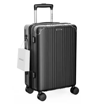 Чемодан с расширенным отделением S YKK Hidden Large, оснащен функцией TSA Business Black [MONOMI], ручная кладь, размер, 40 л, легкий,