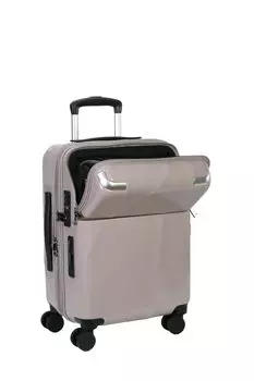 Чемодан с застежкой-молнией, размер для переноски, открытый верх, открытая передняя часть, фиксатор, включенная функция расширения, 35 л, 53 см, цвет Sierra Brown [Travelist], ручная кладь (43л) 3,6 кг 3,8 кг коричневый