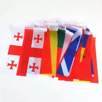 Чемпионат Европы по футболу 2024 года, овсянка из 24 стран, европейских команд-участниц, национальный флаг, веревочный флаг для декора Кубка Европы