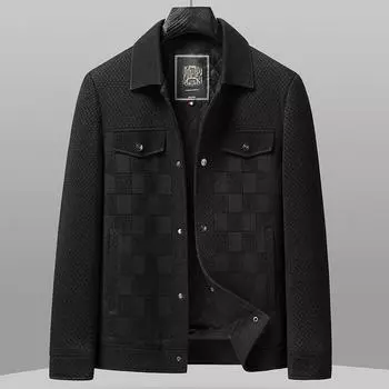 Chenel осень и зима новый стиль стеганый красивый лацкан мужской повседневный пиджак модная куртка папина мужская куртка M