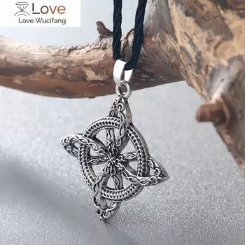 Chengxun Men Viking Overcoming Grass славянский амулет папоротник цветок кулон ожерелье любовный узел амулет ювелирные изделия защита от болезней 45cm золотой