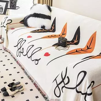 Chenille Anti-Scratching Sofa Towel Four Seasons Universal All-Inclusive Sofa Cover Dust Cover One-Piece Sofa Cover Cloth 180*130cm