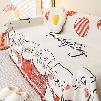 Chenille Anti-Scratching Sofa Towel Four Seasons Universal All-Inclusive Sofa Cover Dust Cover One-Piece Sofa Cover Cloth 180*130cm