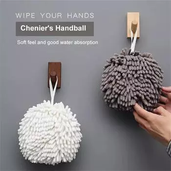 Chenille Hand Towels Kitchen Bathroom Hand Towel Ball With Hanging Loops Quick Dry Soft Absorbent Microfiber Towels Home Textile