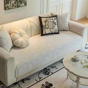 Chenille Jacquard Sofa Cushion, Universal Seat Cushion for All Seasons, Versatile All-inclusive Sofa Cover, New Anti-slip Cover Cloth 70*70cm