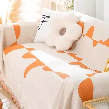 Chenille Sofa Cover Cloth Four Seasons Universal Nordic High-Grade Non-Slip All-Inclusive Universal Seat Cover Cover Anti-Scratching 180*130cm