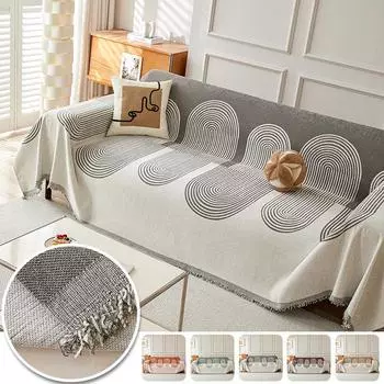 Chenille Sofa Cover Durable Fabric Couch Towel Dust Proof Sofa Cushion Cover Scratch Protection Cover Sofa Blanket Home Decor A130x180cm