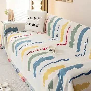 Chenille Sofa Cover Towel All-Inclusive Universal Sofa Cover Dustproof Four Seasons Universal Sofa Cushion 180-130cm