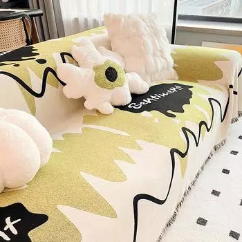 Chenille Sofa Cover Towel High-Grade Non-Slip Stain-Resistant Sofa Cover Universal Cover Four Seasons Universal Full Cover Cloth 180*130cm