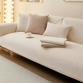Чехол для диванной подушки из шенилла, ткань Four Seasons, универсальное полотенце для дивана, нескользящее покрытие, одеяло, устойчивое к царапинам 70*70cm
