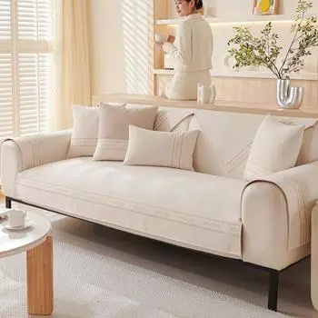 Chenille Sofa Cushion New Four Seasons Universal Waterproof Non-Slip Solid Color Modern Simple High-Grade Sofa Cushion 70*70cm