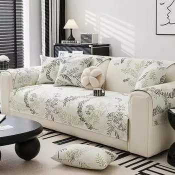 Chenille Sofa Cushion New Four Seasons Universal Non-slip Leather Sofa Cover High Sense Cushion Cover Cloth Towel 70x70cm 1pcs