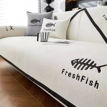 Chenille Sofa Cushion Non-Slip Anti-Scratching Four Seasons Universal Living Room Sofa Cover Cloth Sofa Cover 70*70cm