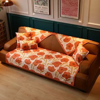 Chenille Sofa Cushion Simple Modern Four Seasons Universal Non-Slip Sofa Cover Cloth Cover Cover Cushion Backrest Cover Towel 70*70cm