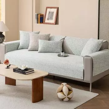 Подушка для дивана из шенилла, универсальная противоскользящая подушка для всех сезонов, современный простой легкий чехол для дивана класса люкс, чехол для спинки и полотенце из ткани 70*70cm