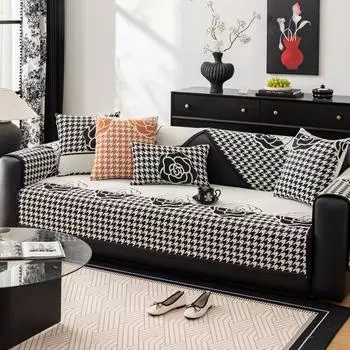 Chenille Sofa Cushion, Universal Seat Cushion for All Seasons, Non-slip Leather Sofa Cover, New Cover Cloth 70*70cm