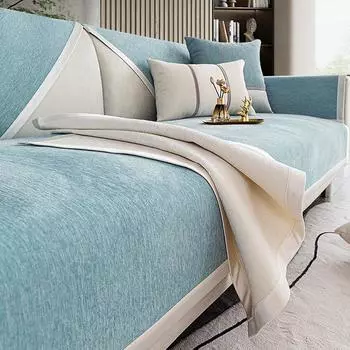 Chenille Sofa Cushions Four Seasons And Universal Seat Pads Modern Small Fresh Anti-Slip Sofa Pad Cover Backrest Towel Cover 70x70cm 1pcs