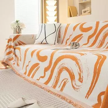 Чехол для дивана из шенилла, ткань для покраски дерева, универсальный чехол для дивана, универсальный чехол для дивана Four Seasons 180*130cm