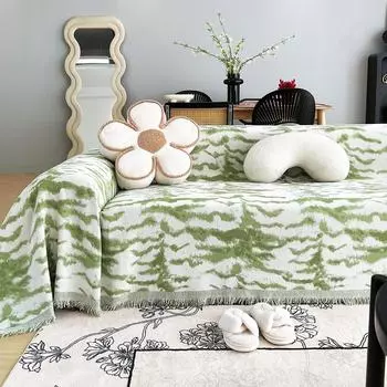 Полотенце для дивана из шенилла на все времена, чехол для диванной подушки, одеяло, все включено, универсальный чехол 110*110cm