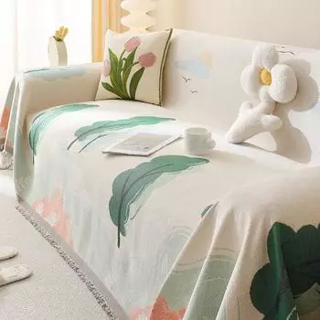 Полотенце для дивана из шенилла Four Seasons Universal All-Inclusive Чехол для дивана, пылезащитный чехол для гостиной, цельный чехол для дивана, тканевое одеяло 180*130cm