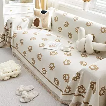 Chenille Sofa Towel Four Seasons Universal All-Inclusive Sofa Cover Dust Cover One-Piece Sofa Cover Cloth Anti-Scratching 180*130cm