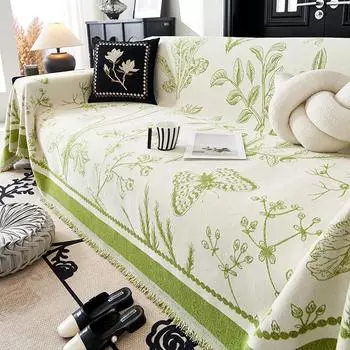 Chenille Sofa Towel Full Cover Cloth Advanced Sense All-Inclusive Sofa Cover Universal Cover Cover Non-Slip Universal Seat Cushion 180*130cm