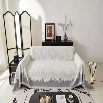 Полотенце для дивана из шенилла, полное покрытие, легкая роскошная ткань с защитой от царапин, нескользящая подушка для дивана, универсальный чехол для дивана, все включено M (130X180CM)