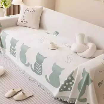 Полотенце для дивана из шенилла, новое полное покрытие для дивана, одеяло, подушка, чехол для дивана Four Seasons, устойчивый к царапинам от кошек 180*130cm