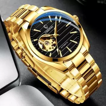 CHENXI новые мужские механические часы, лучший бренд, роскошные автоматические часы, спортивные часы из нержавеющей стали, мужские часы