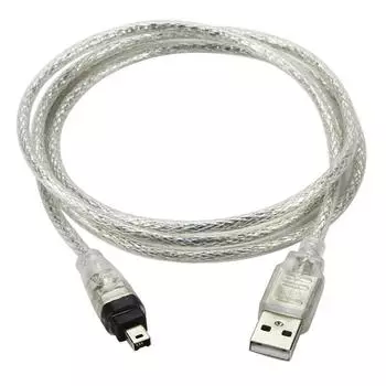CHENYANG USB Male to Firewire IEEE 1394 4 Pin Male iLink адаптер шнур кабель для Sony DV DCR-TRV75E чёрный
