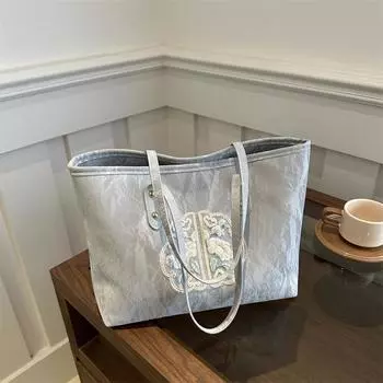 Cheongsam bag 2025 ancient Hanfu shoulder bag embroidery large-capacity design women s bag серебряный