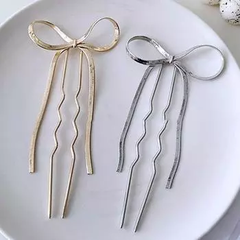 Cheongsam диск волосы ханфу для девочек аксессуары для волос бант палочка для волос вилка для волос U-образная шпилька серебряный