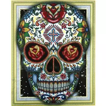 Череп 5D DIY Специальная алмазная краска Вышивка Дрель Рукоделие для крестового ремесла