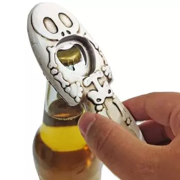 Череп Человек открывалка для бутылок для бара бармен винтажный пивной штопор для вина кухня дома вечеринка на Хэллоуин белый