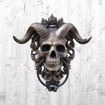 Череп козлиной головы, настенное украшение для домашнего офиса, гостиной, ванной комнаты, настенное искусство S