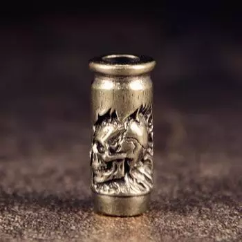 Череп Крест Пуля Латунь Нож Бусины EDC DIY Паракорд Плетеные Браслеты Шнурок Брелок Подвески Аксессуары Наружные Инструменты Подвески Декор