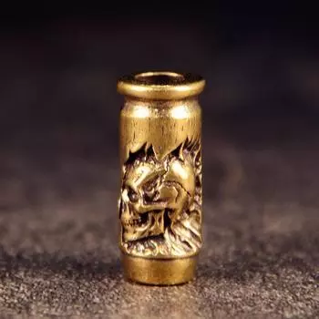 Череп Крест Пуля Латунь Нож Бусины EDC DIY Паракорд Плетеные Браслеты Шнурок Брелок Подвески Аксессуары Наружные Инструменты Подвески Декор латунный