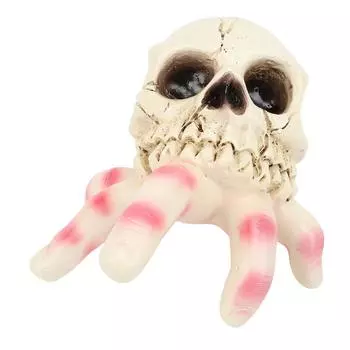 Череп Палец Ужас Раковина Реалистично Выглядит Жуткий Жуткий Настольный Декор Смола Скелет S