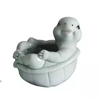 Черепаха Цветочный горшок Кашпо для цветов Декоративные горшки для суккулентов в виде черепахи Креативный мультяшный для садового и настольного декора B