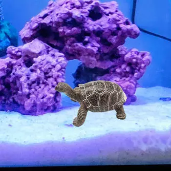 Черепаха Фигурка животных Маленькая фигурка Украшение Обучающая игрушка Коллекция Черепаха Beige