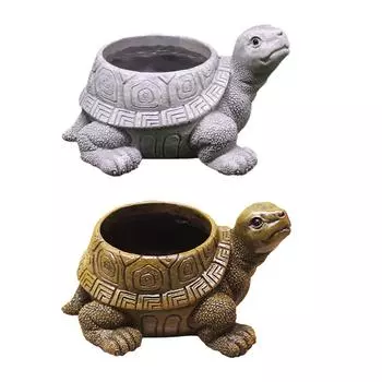 Черепаха горшок для цветов стол креативная коллекция орнамент ваза суккулент цветочный горшок для кафе шкаф ресторан сад подарок на день рождения серый