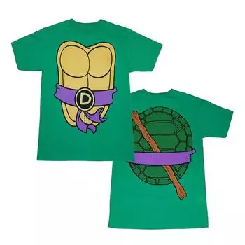 Черепаха Косплей 3D Печатный Личность Уличный Хип-Хоп Веселая Мужская и Женская Детская Повседневная Футболка с Круглым Вырезом и Коротким Рукавом Топ S белый