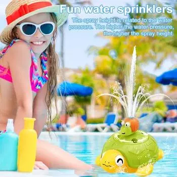 Черепаха Разбрызгиватель Воды Игрушки для Детей Мяч Совок Метание Кольца И