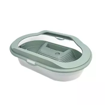 Черепаха танк бытовой ящик для разведения домашних животных с крышкой для выращивания черепах One Size зелёный