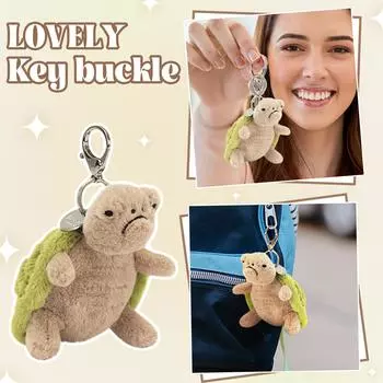 Черепашка плюшевая игрушка, брелок с плюшевой игрушкой, игрушка в подарок, мультфильм, детская кукла, детский подарок One Size