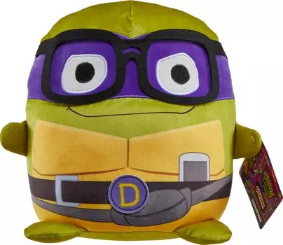 Черепашки-ниндзя Mutant Mayhem плюшевая игрушка Kuutopia Rounded Donatello Kawaii Style Purple Masked Donnie Collectible 10
