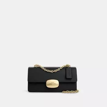 Через плечо Coach Eliza Flap золотисто-черный